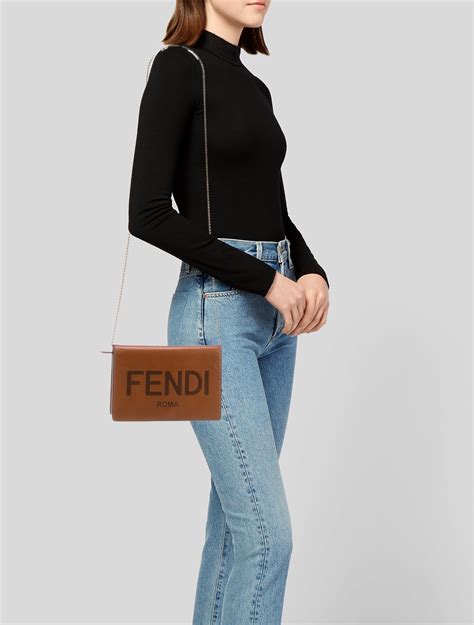 fendi roma crossbody bag|More.